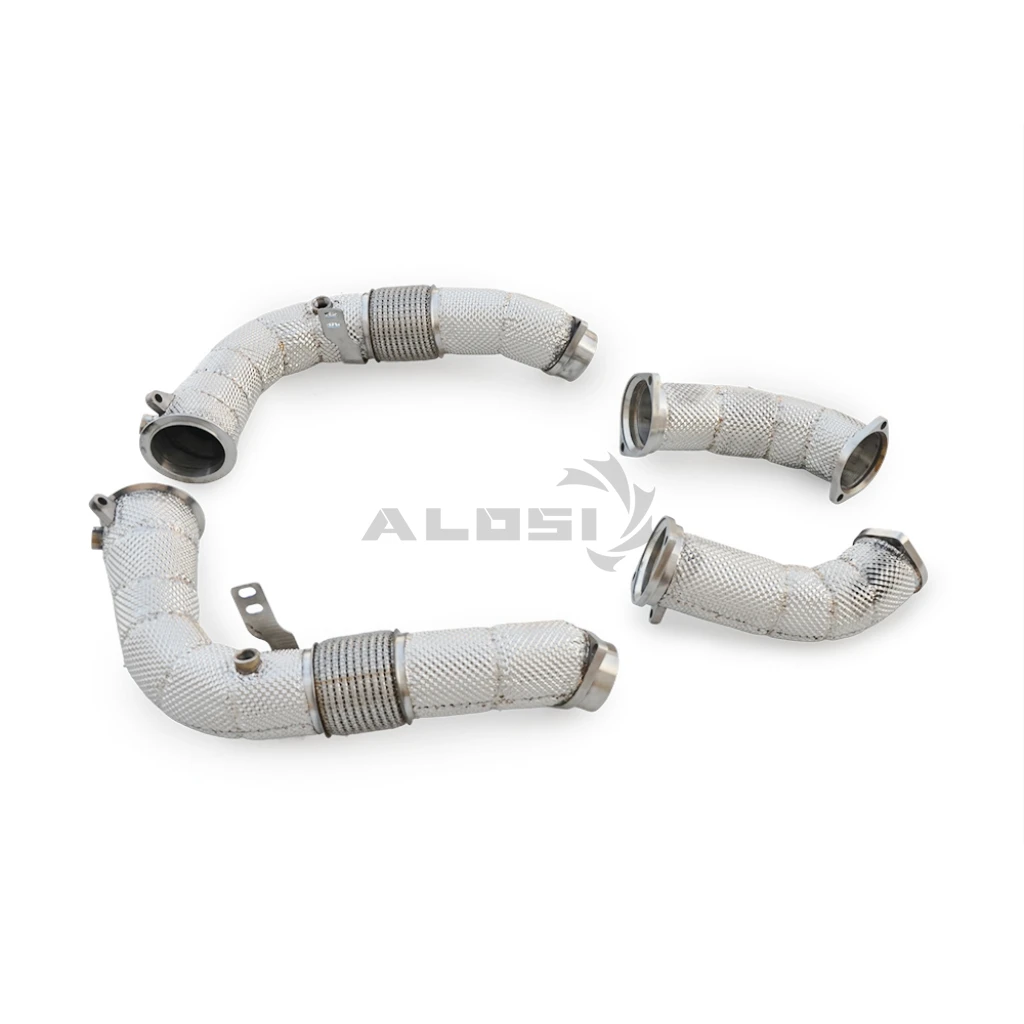 Catalytic Converter Downpipe for BMW X6M G96 4.4T 2024-2026 Insulated exhaust lower pipe, Performance Header,Auto Parts