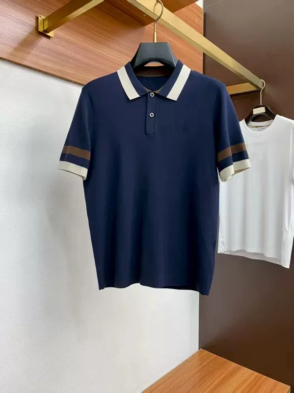 

BC old money style 25ss lapel short-sleeved simple knitted polo shirt