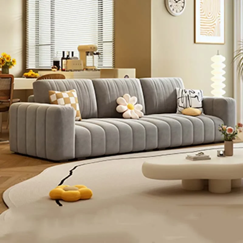 

Lazy Foam Couches Living Room Soft Designer Velvet Modern Puffs Sofa Lounge Designer Solid Wood Sofas Ergonomic Trendy Furniture