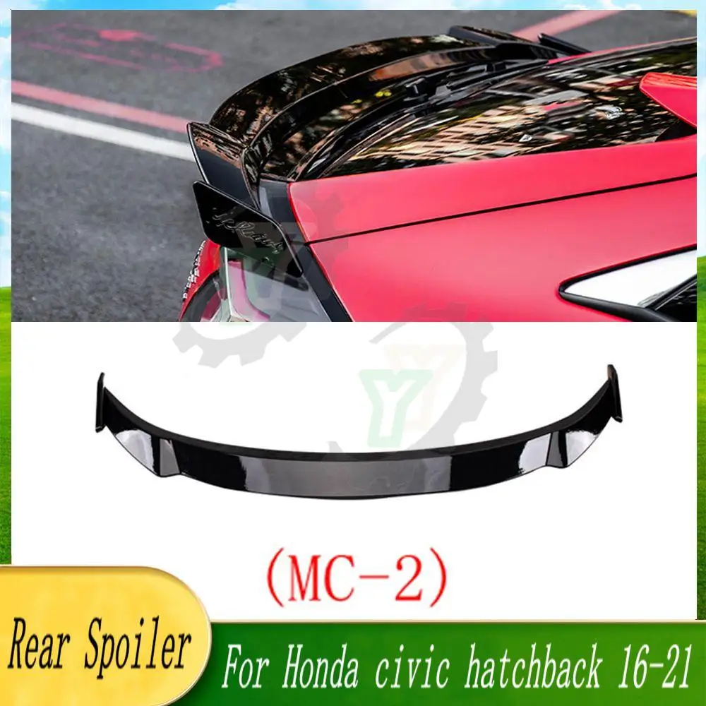 For Honda civic hatchback FK7 2016 2017 2018 2019 2020 2021 JDM modification Car Rear Trunk Spoiler Rear Wing Lip Trim