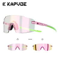 Gafas de sol Kapvoe a la moda para hombre, gafas fotocromáticas para correr, gafas ligeras para ciclismo, gafas para bicicleta para mujer, gafas UV400 para senderismo