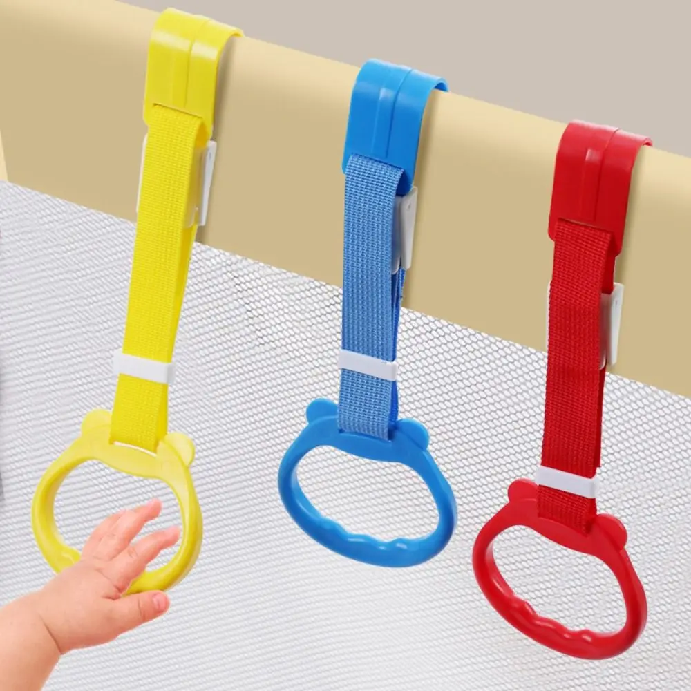 

Toddle Pull Ring For Playpen Infant Bed Crib Hanging Baby Learn to Stand Nursery Rings Hand Cot Kids Bed Playing Accessory