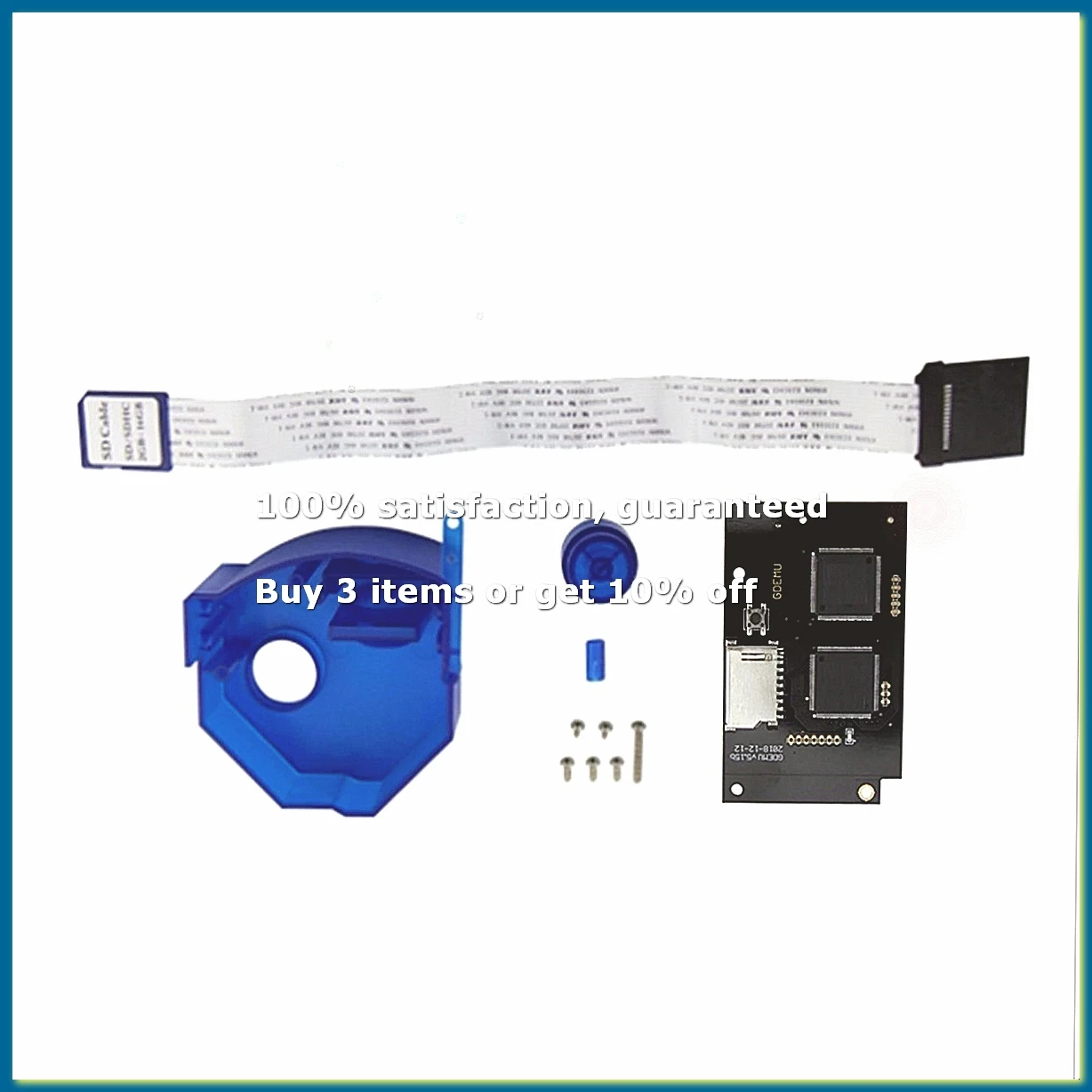●DC V5.15B GDEMU Optical Drive Simulation Board for DreamCast and Colorful Remote SD Card Mount Kit for GDEMU(Blue)-ABFB
