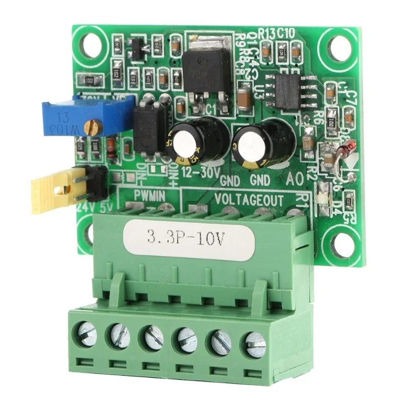 3.3V PWM Signal To 0-10V Voltage Converter D/A Digital-Analog PLC Module