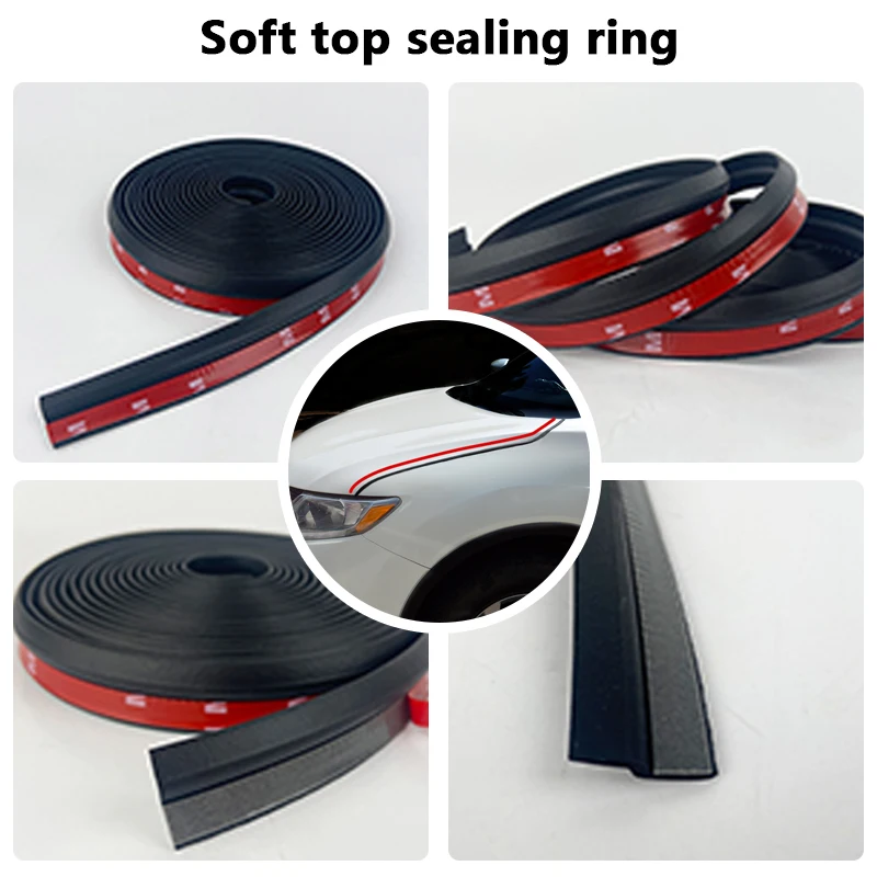 

Soft Top Sealing Ring For BMW Mini One Cooper S Convertible R52 R57 Rear Soft Top Roof Weather Seal Repair Kits Self Adhesive