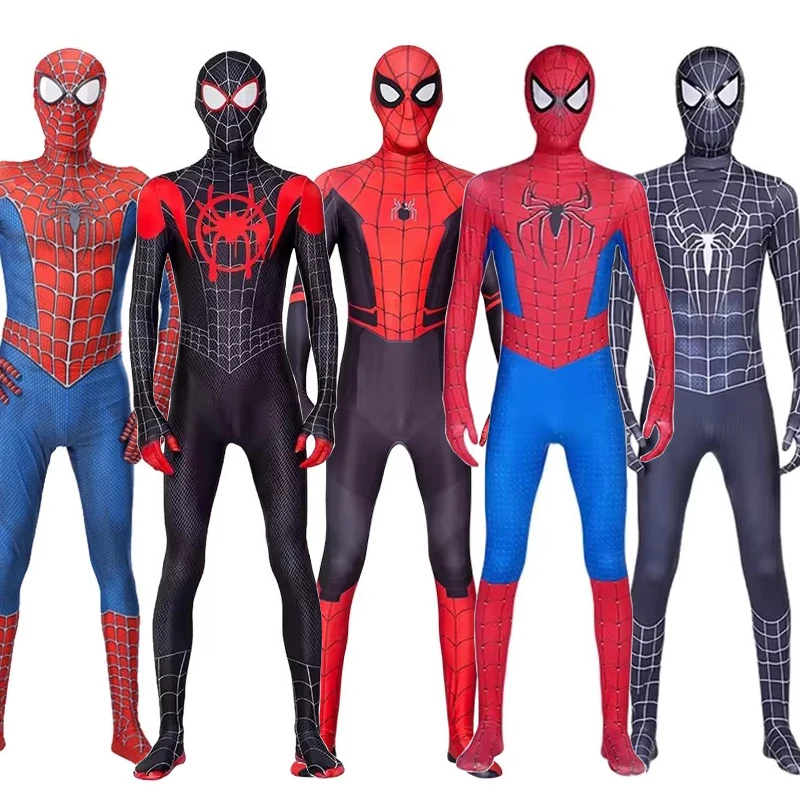 Spiderman Cosplay Costume for Adult Superhero Spider Man Anime Spider Gwen Zentai Jumpsuit Bodysuit Halloween Carnival Costumes