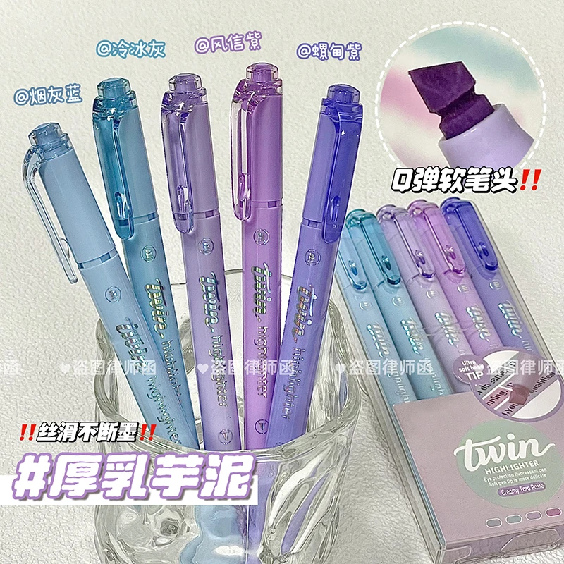 Pastel Highlighter Set Double Ended - Rotulador Pastel de Doble Punta, Punta