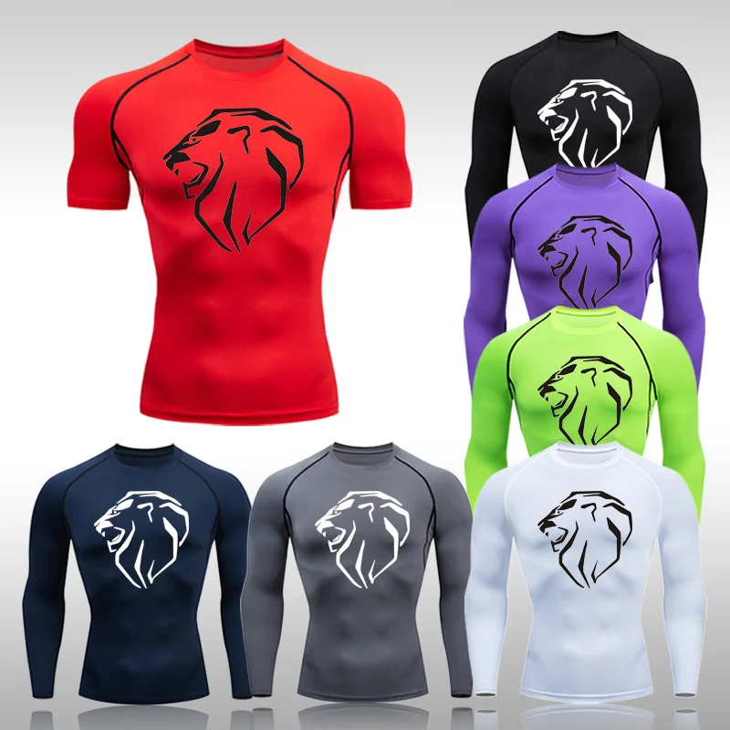 

Men Multicolor Quick Dry Short Sleeve Sport T Shirt Gym Jerseys Fitness Shirt Trainer Running Pants Men's Breathable Sportswear