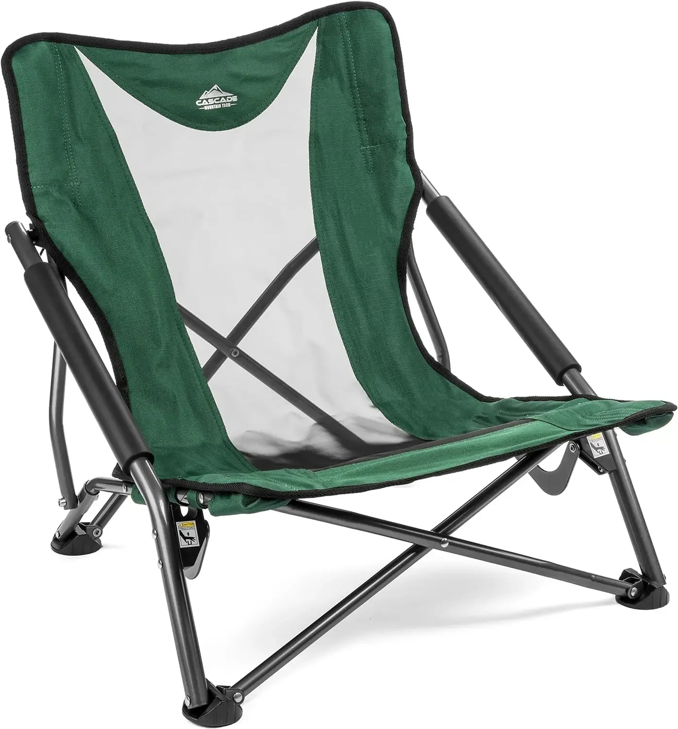 

Cascade Mountain Tech Camping Chair - Low Profile Folding Chair for Camping, Beach, Picnic, Barbeques, Sporting Event