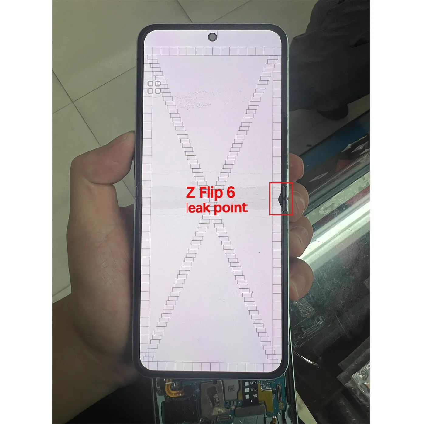 Defect AMOLED Digitizer Touch Screen With Frame For Samsung Z Flip6 F741 F741B F741U F741N LCD Replacement