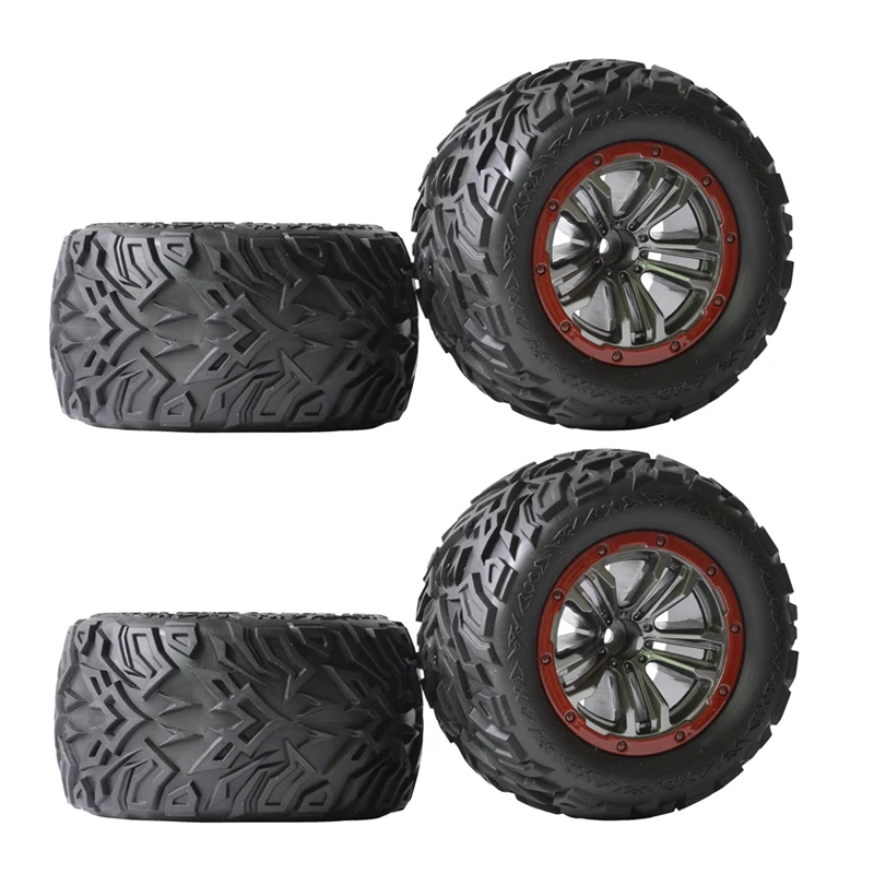 

4Pcs Tire Tyre Wheel 56-ZJ02 For Hosim 9155 9156 Xinlehong 9155 9156 1/12 RC Car Spare Parts Promotion