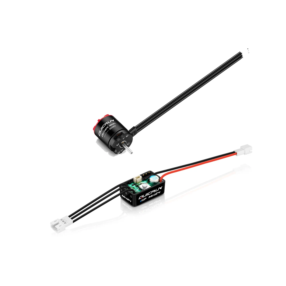 

Hobbywing QUICRUN WP-MINI24 electronic speed controller Outer 1621 SL motor 3500KV applied to 1/24 RC remote control car