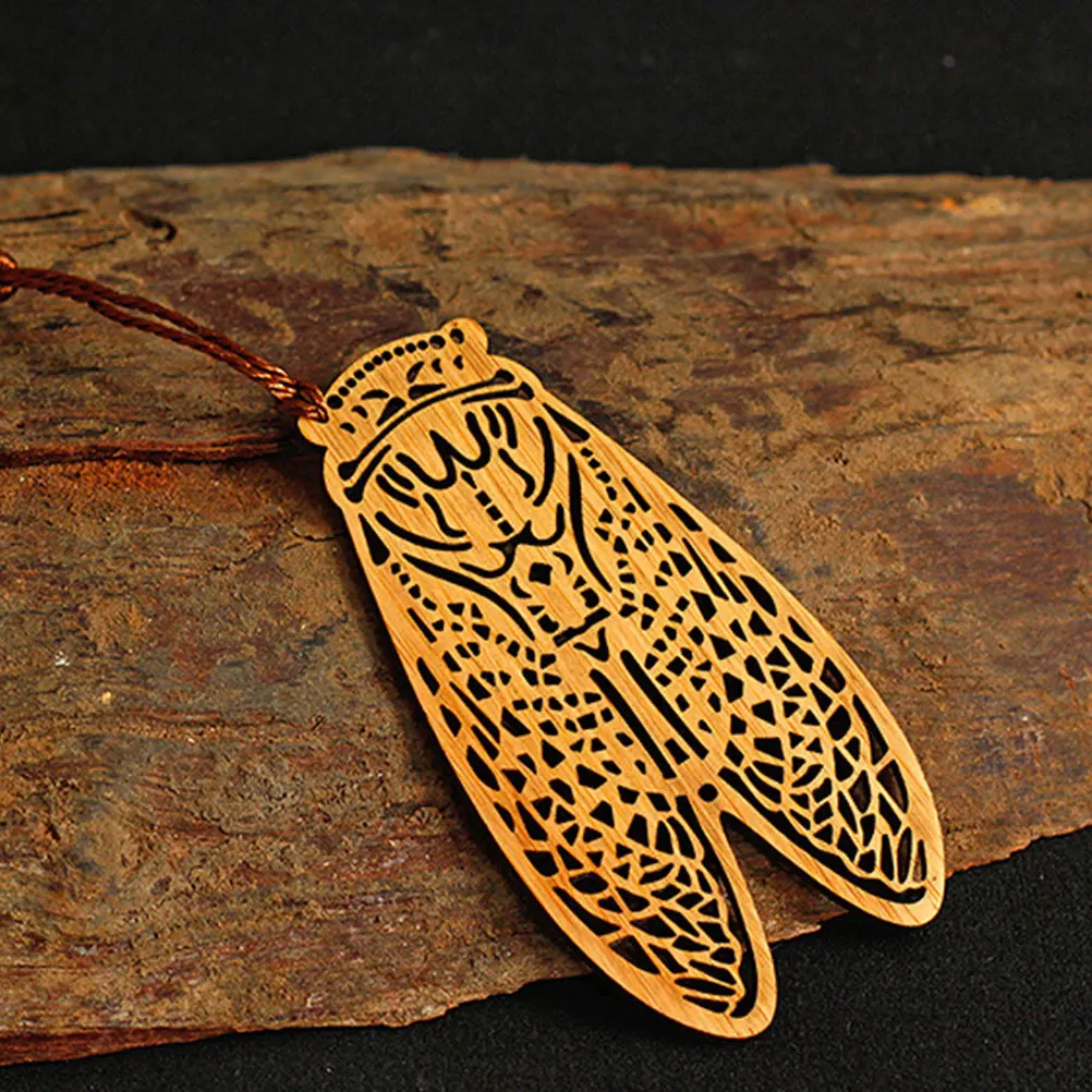 

6Pcs Wooden Bookmark Souvenir Gift Page Markers Creative Design for School Stationery Office Supplies Lightweight