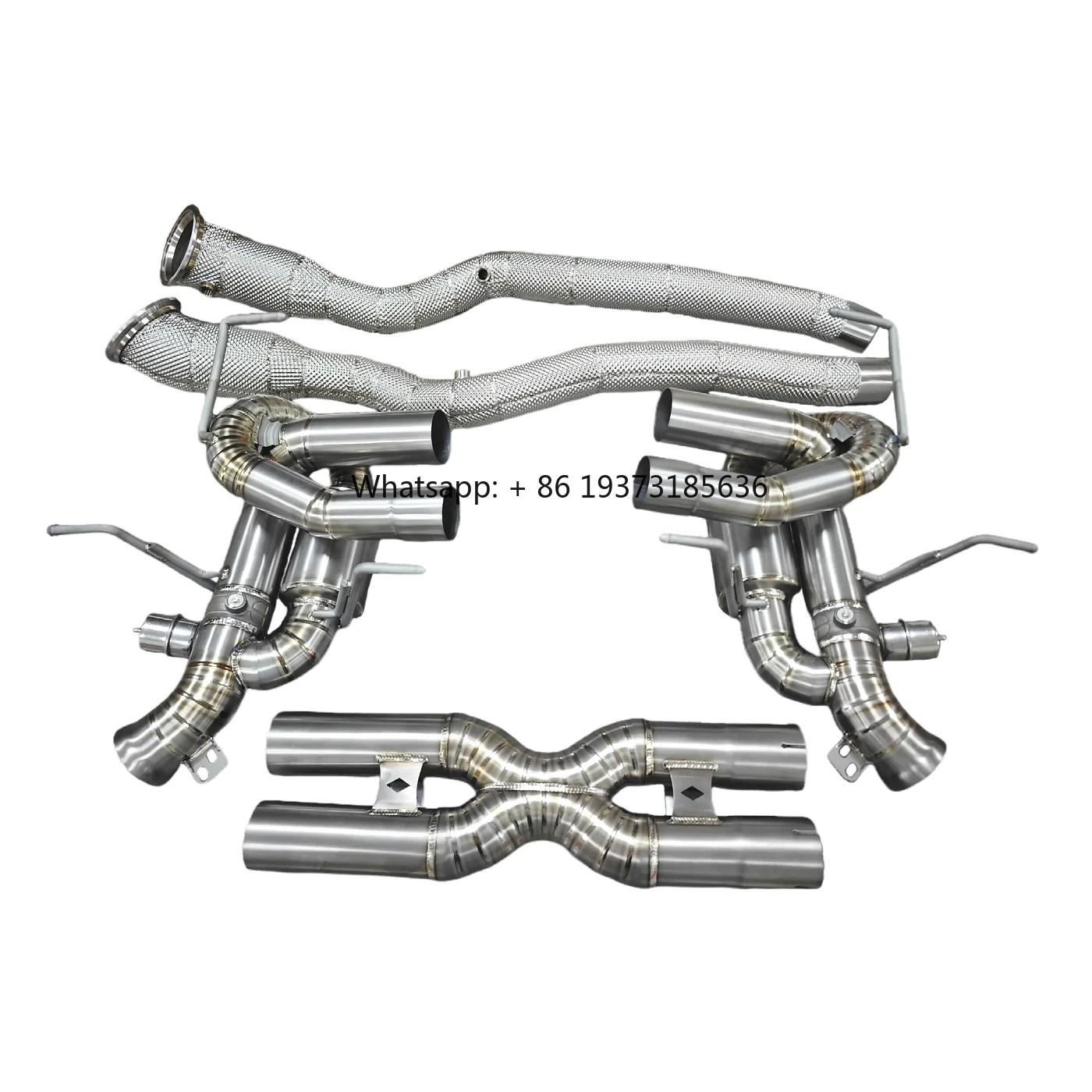 نظام عادم التيتانيوم AKS لعادم فيراري F12 6.3L V12 بدون قيمة #5
