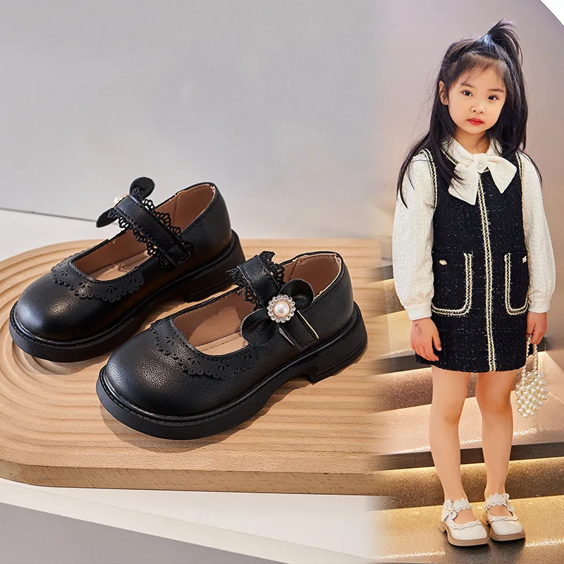 Spring Autumn Girl Princess Shoe2026New Korean Edition Child Soft SingleShoe French Girl Candy Color Child Versatile LoafersShoe