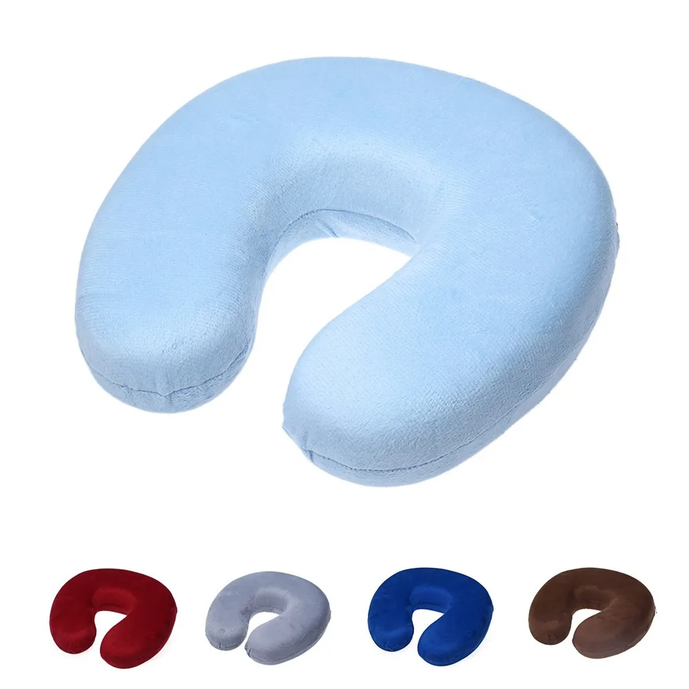 Gift Easy to carry Support Convenient Travel Soft U Shaped Air Pillow Neck Cushion Head
