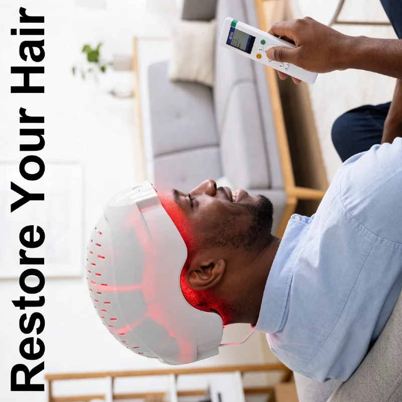 

Лазерная шапка для роста волос 6750 мВт 650 нм 660 нм, для мужчин и женщин, для восстановления волос, укрепления корней, ухода за кожей головы, лечения выпадения волос, с дорожной сумкой