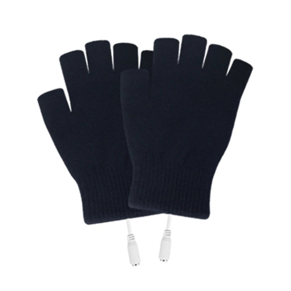 Electric USB Heated Gloves Winter Thermal Hand Warmer Heating gloves black Wholesale