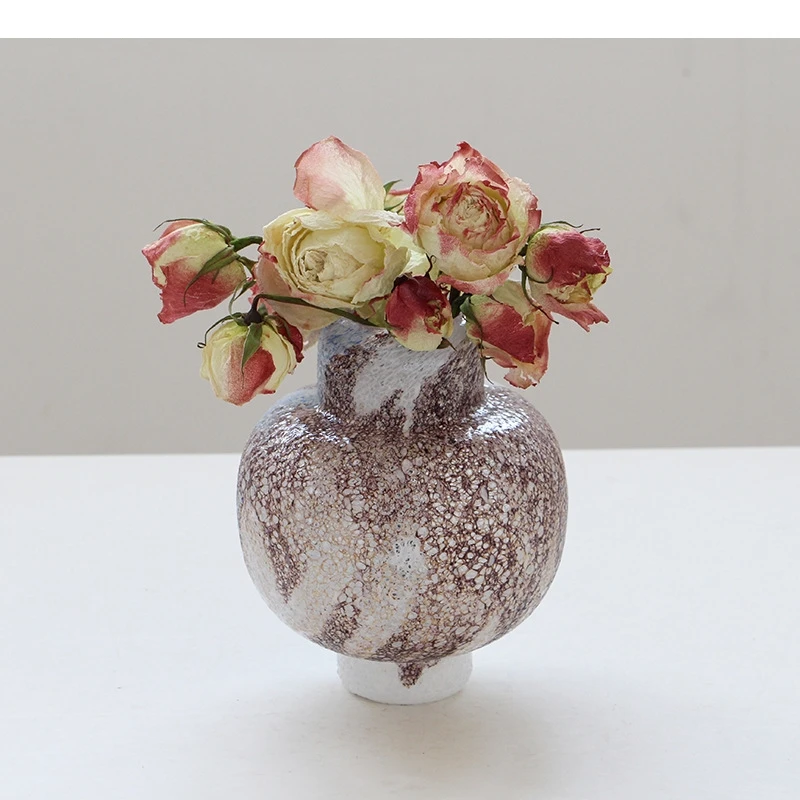 Creative Round Bubble Glass Vase Flower Pots Table Decoration Flower Arrangement Hydroponics Floral Vases Room Aesthetic Decor