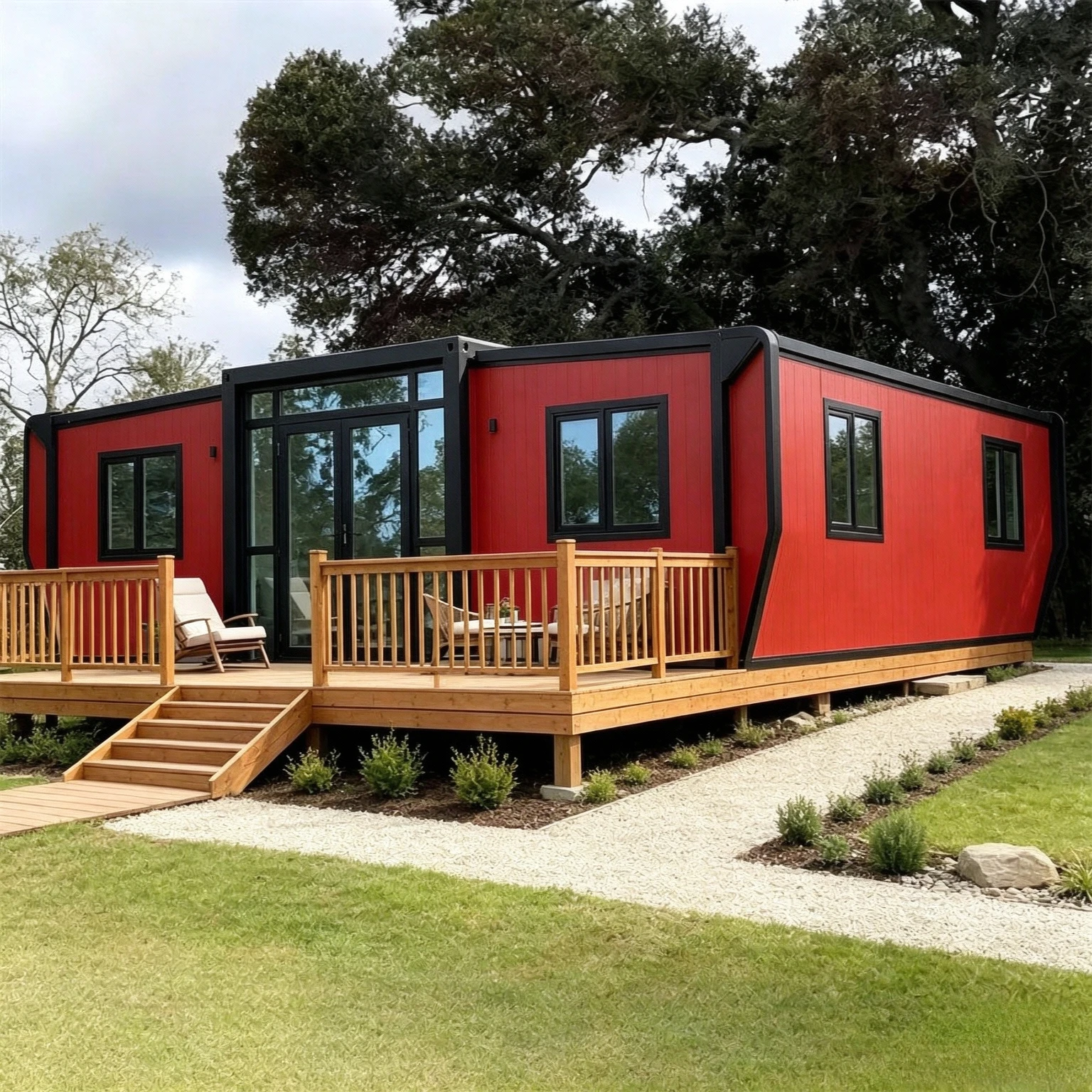 Expandable Container House Modular House Tiny Home Forest Cabin Garden Rooms Warehouse Barn Folding Room Prefab Light Villa