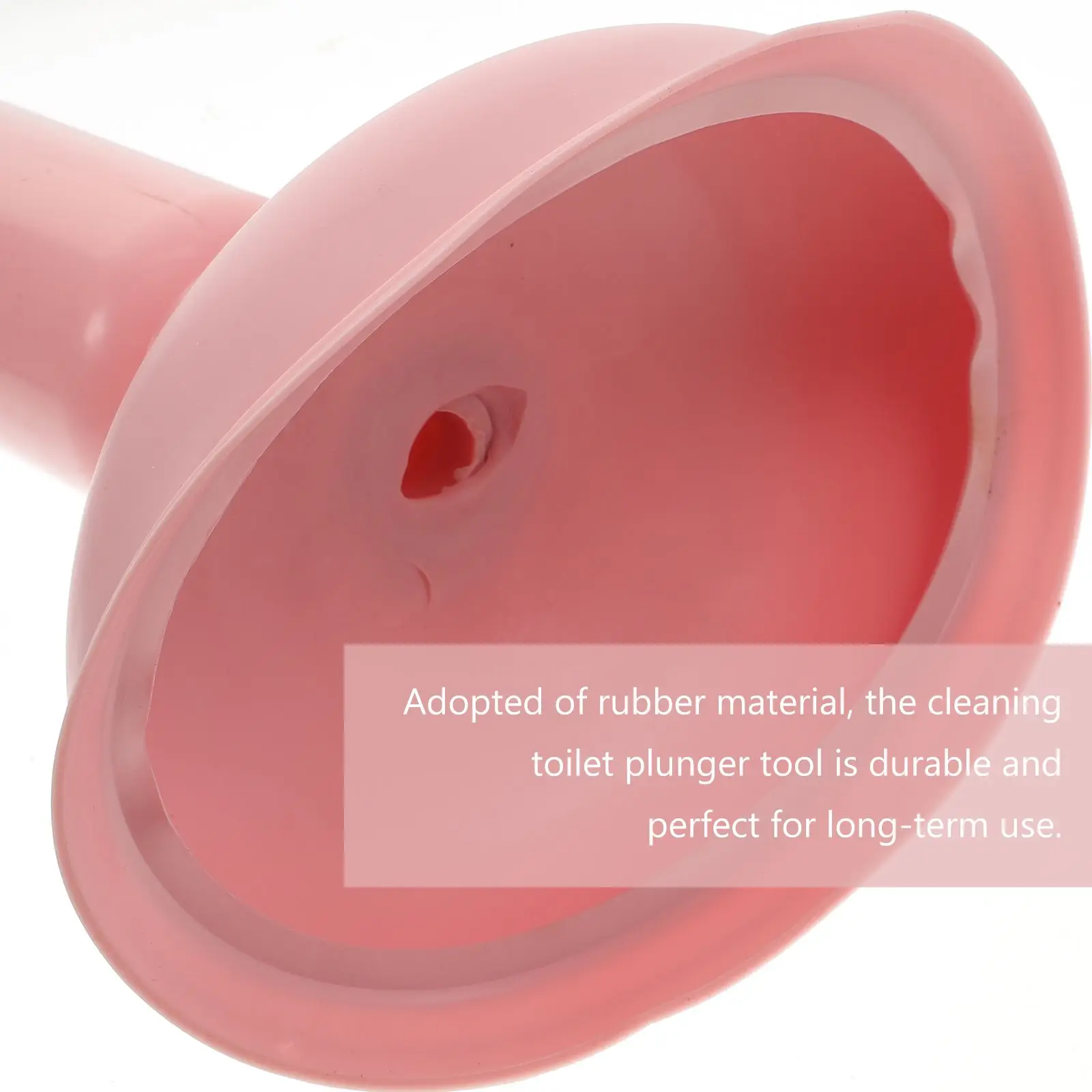 

High Pressure Toilet Plunger Pink Rapid for Sink Drain Bathroom Kitchen Rubber Material Long Term Use Dry