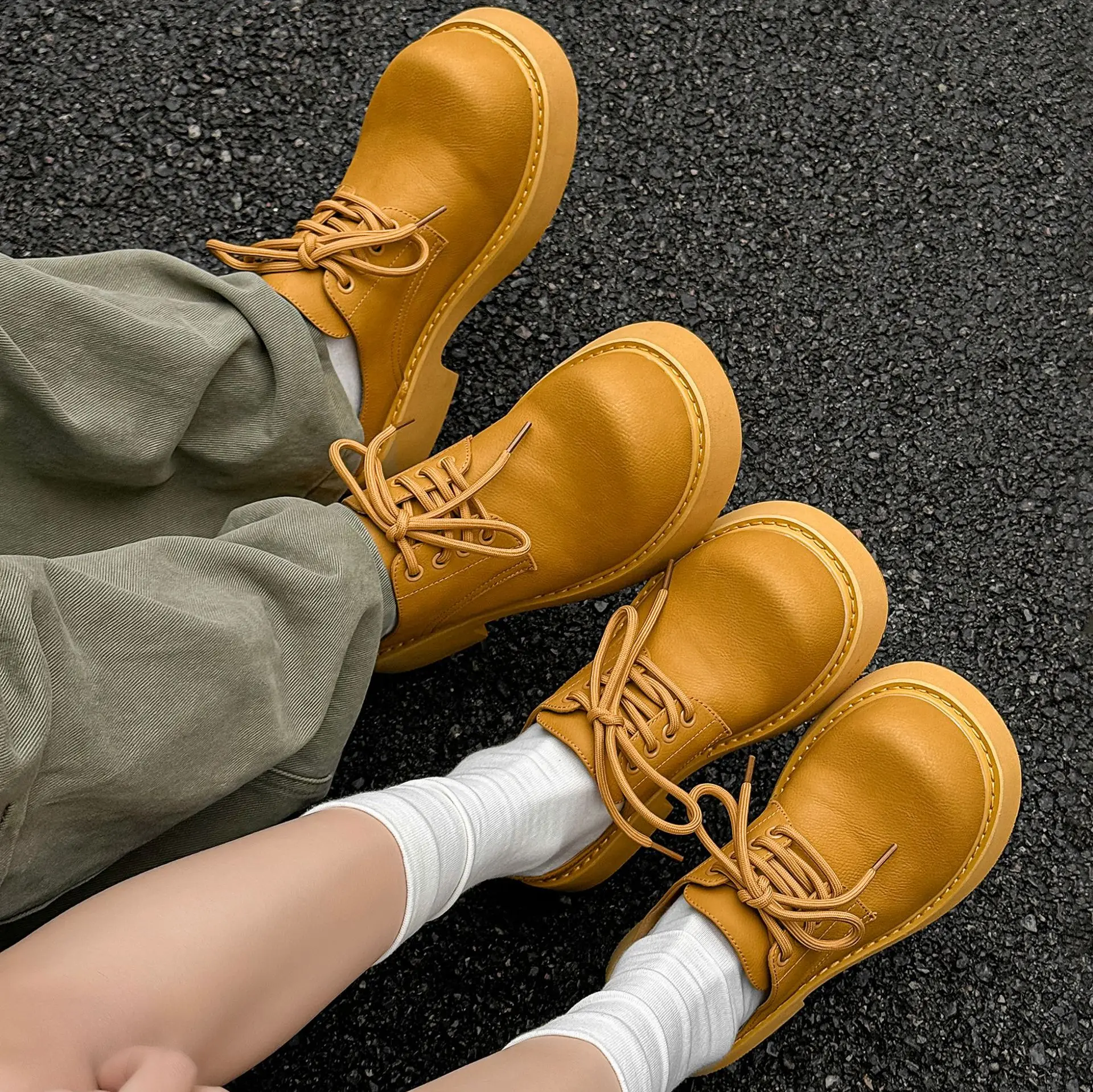 

Summer Slippers Shoes for Men Black Versatile Commuting Mules Shoes Woman Loafers Sandals Leather Height Increasing Half Shoes