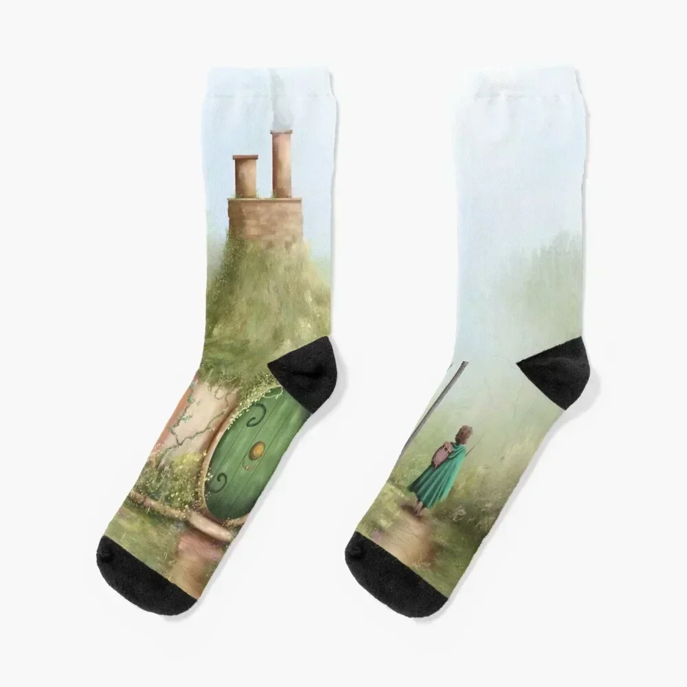 

The Road Goes Ever On. Socks sports and leisure anti-slip golf heated Socks Men's Women's