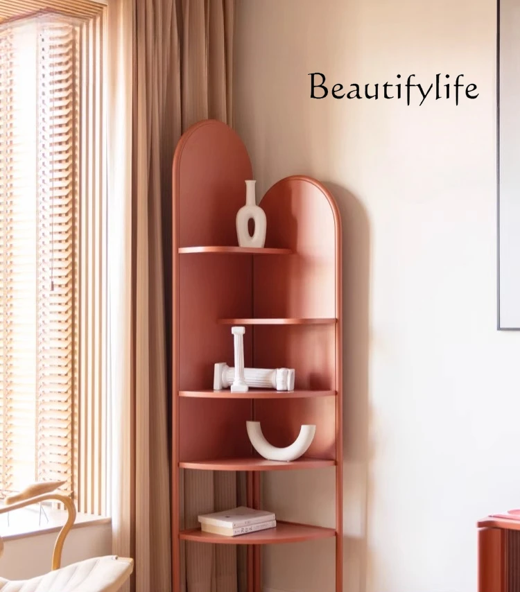 Screaming Design, Matsutake Corner Cabinet Nordic Light Luxury Bedroom Living Room Wall Corner Storage Cabinet Shelf Bookshelf