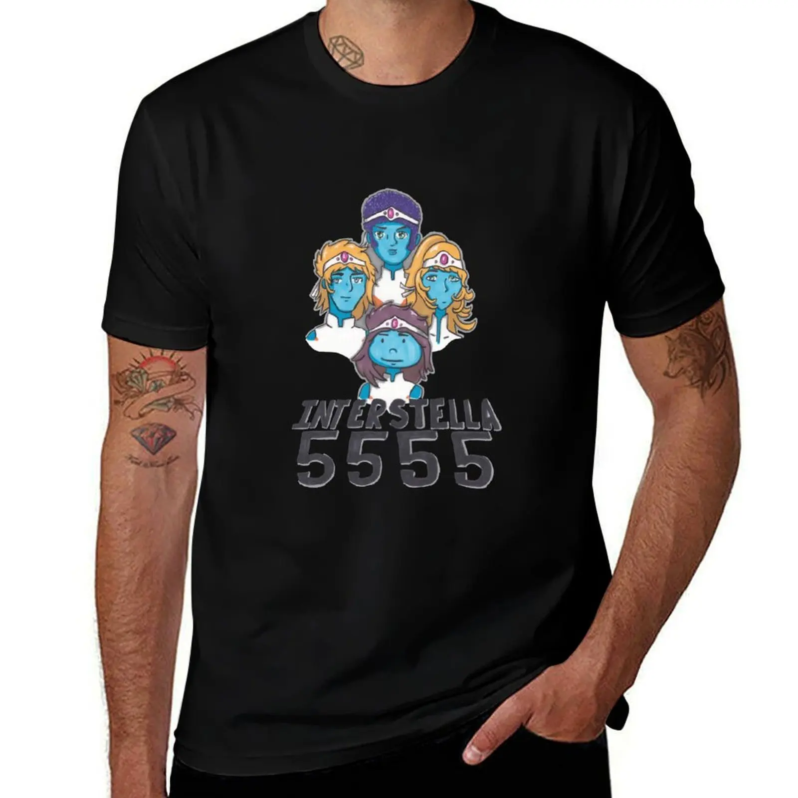 

Interstella 5555, daft punk T-Shirt Plus Size All Match Tee Shirt