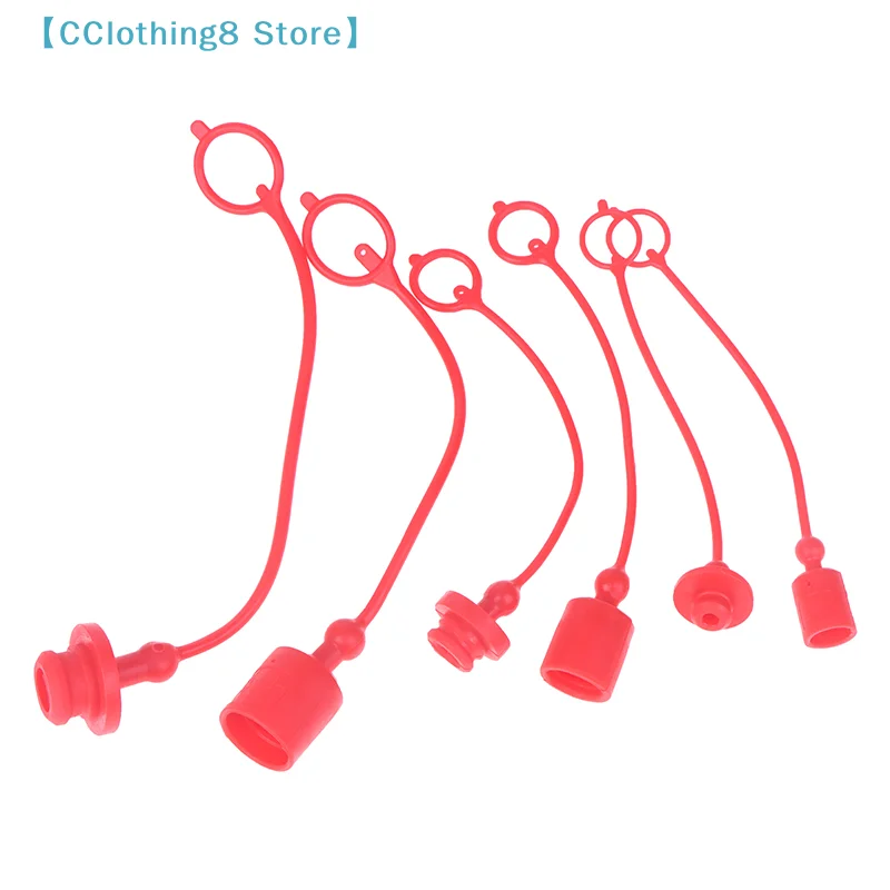 1 Pair Hydraulic Quick Coupler Male Dust Cap And Female Plug Cover PE Rubber Hydraulic Quick Connector Male Dust Cover【AliS8】