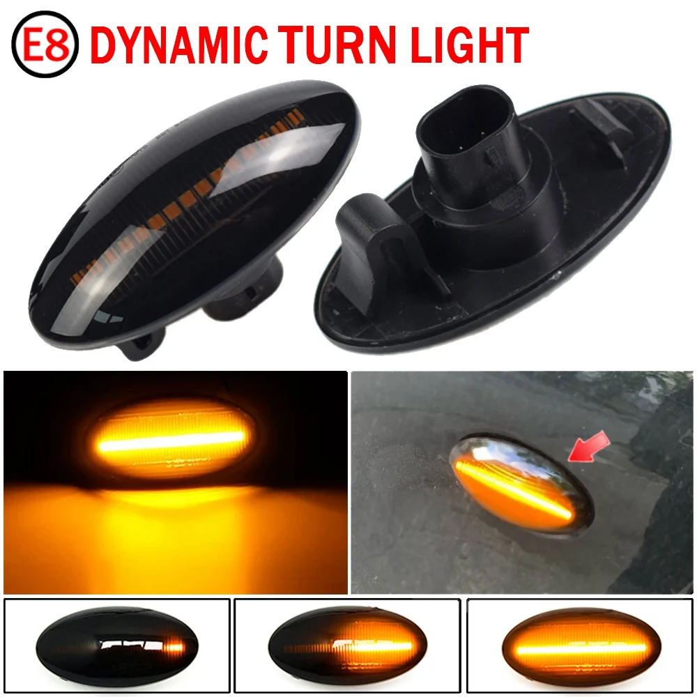 ABXV-Car Dynamic LED Side Marker Light Turn Signal Light For APV Arena Alto Grand Vitara Ignis Jimny SX4