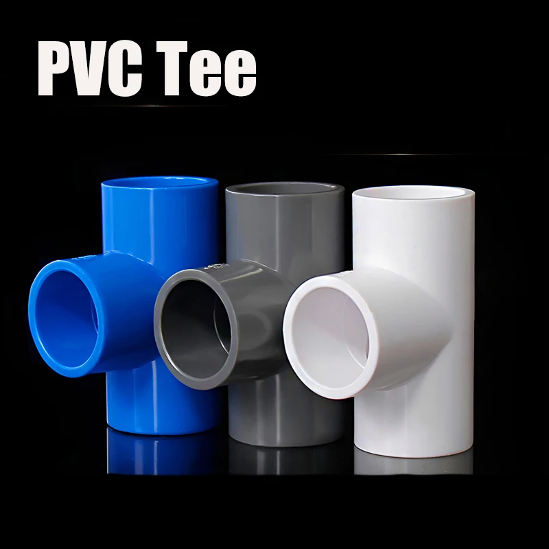 5Pcs/Lot Inner Dia20~90mm PVC Pipe Tee Connector Aquarium Fish Tank Adapter Garden Water Supply Tube Joints Irrigation Fittings
