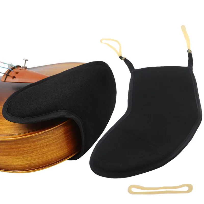 Violin Chin Shoulder Rest Pad String Instrument Accessories for 3/4 /4/4 Fiddle Soft Cotton Cover Sponge Cushion
