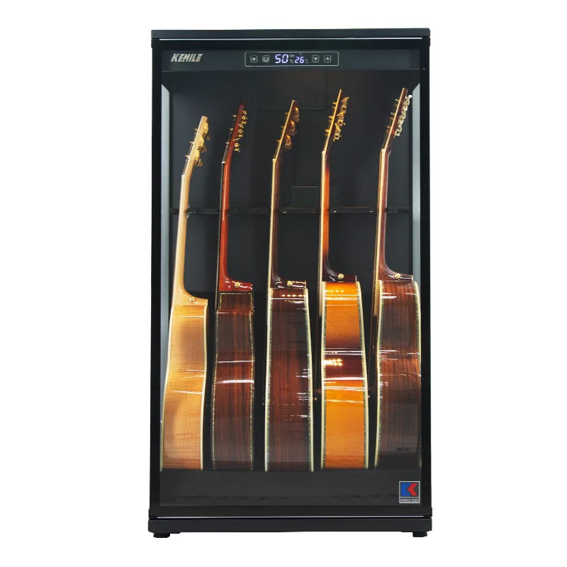 KEMILE-C02G PLUS(Humidification and dehumidification)Multi-guitar humidity maintenance cabinet