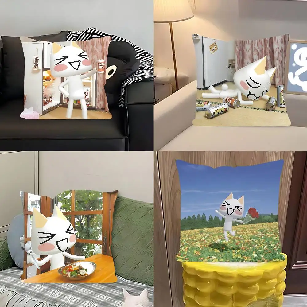 

Cat I-Inoue-Toro Personalized Picture Text Home Decorative Pillows Household Gifts 45x45cm