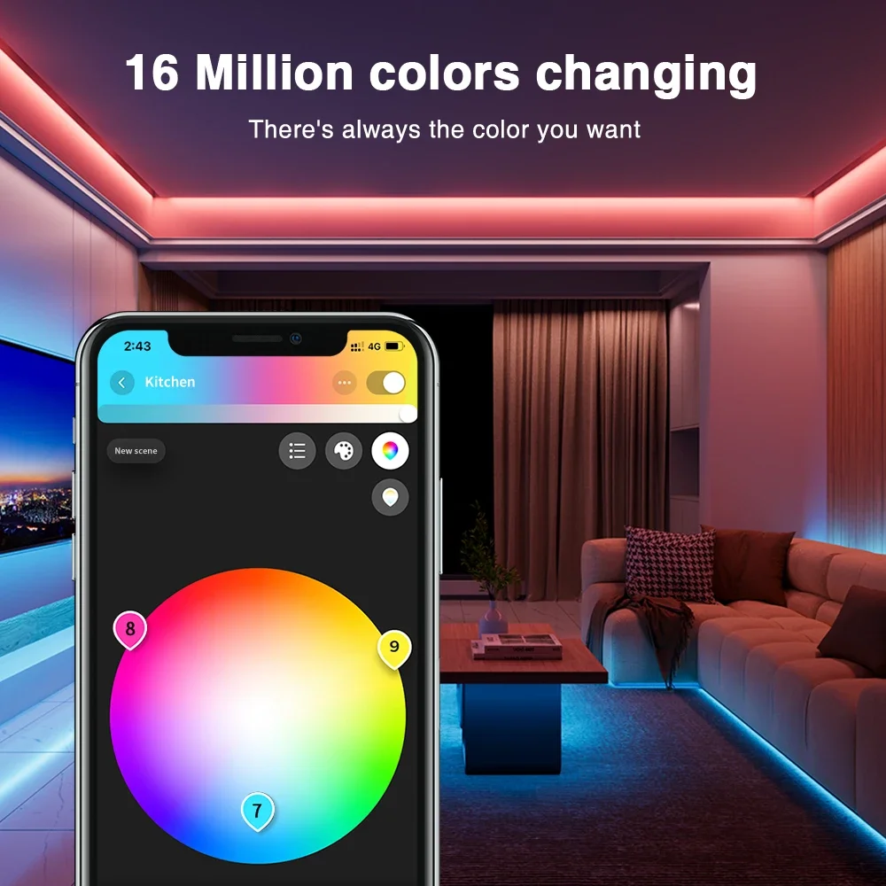 وحدة تحكم شريط LED ذكية 5 في 1 بحد أقصى 20 أمبير ZigBee3.0 Pro + 12-24 فولت لون واحد/CCT/RGB/RGBW/RGBCCT Tuya التحكم الصوتي GL-C-201P