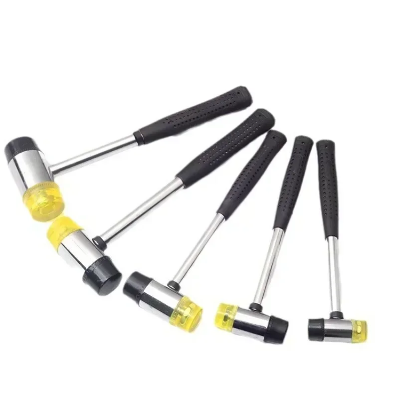 FUTE Double Face Tap Rubber Hammer 25/30/35/40/45mm Non-slip Multifunctional Glazing Beads Hammers Nylon Head Rubber Mallet