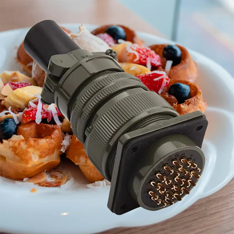 

Military IP67 Circular Connector Set: Alu Alloy MS3106 24-7S Plug & MS3102 24-7P Socket w/Silver Contacts MIL5015​