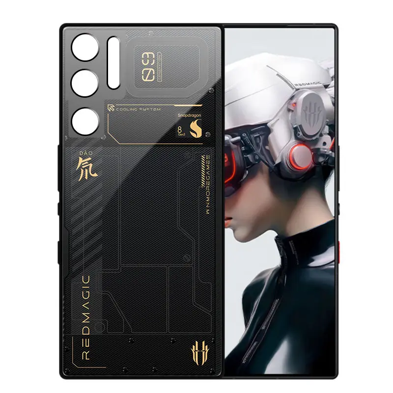 For Nubia Red Magic 9 Pro Case 5G Full Protected Glass Phone Case For Red Magic 9 Pro Plus ShockProof Cover For RedMagic 9 Pro+