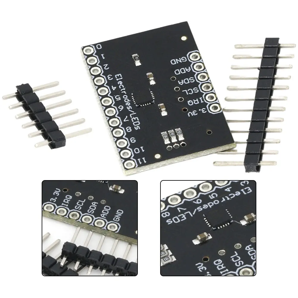 Picture 3: 10 Pcs MPR121 Capacitive Touch Sensor Modules For Keyboard Development Boards Sensor Controller Utilizes Electrical Accessories