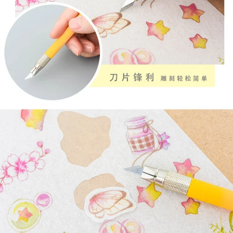 Special Engraving Pen Knife for Rubber Stamp, Hand Account DIY Stickers