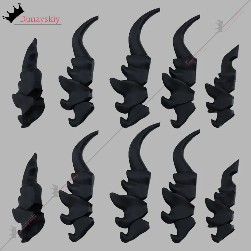 男性と女性のためのハロウィーンの可動アクリルクロー,フライングフック,コスプレアクセサリー,アニメパーティーのパフォーマンス,ドレスアップアクセサリー,カスタマイズ,3色,13cm, 5個,10個