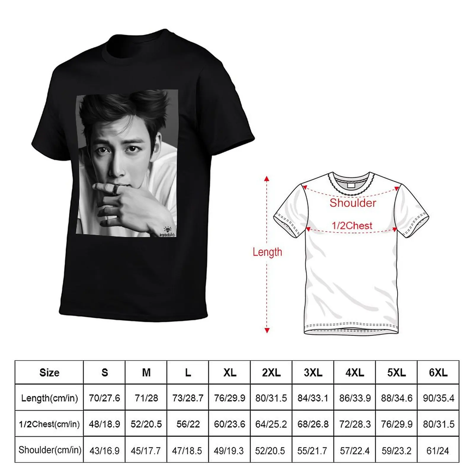 Super handsome Ji Chang Wook T-Shirt UV Sun Protection Tee Shirt