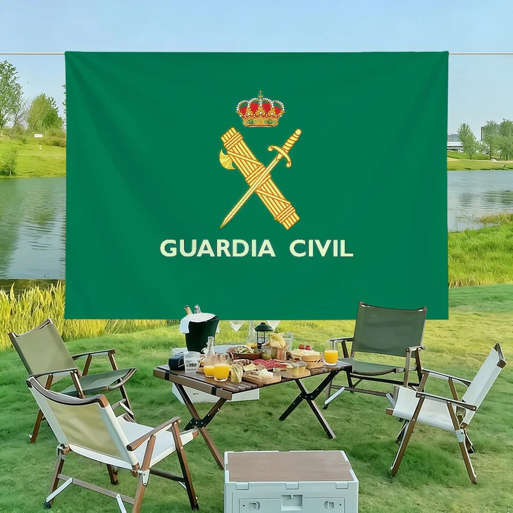 Cool S-Spanish C-Civil G-Guard Flag Wall Decorations Home Decor Suitable For Living Rooms Bedrooms Dormitories Parties Holidays