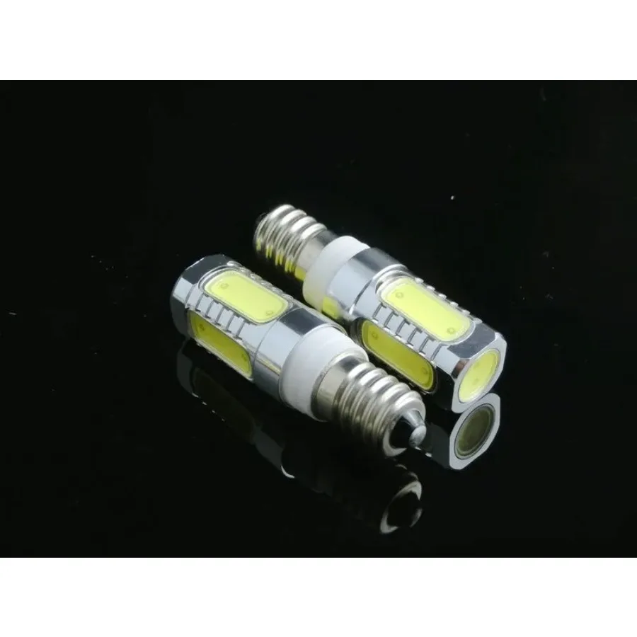 50pcs/lot 360 Degree COB High Power AC220V 600lm 110v E14 LED Corn Bulb 7.5W Candle Lamp Shape For Indoor