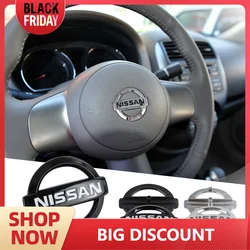 Car Styling Steering Wheel Logo Cover Center Sticker For Nissan Nismo Tiida Teana GTR Qashqai Leaf Juke Note Versa Almera Xtrail