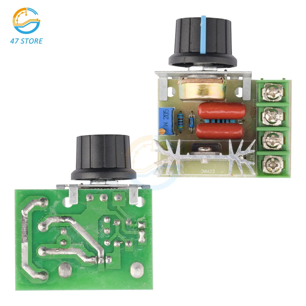 2000W AC 220V SCR Voltage Regulator Dimming Dimmers Motor Speed Controller Thermostat Electronic Voltage Regulator Module