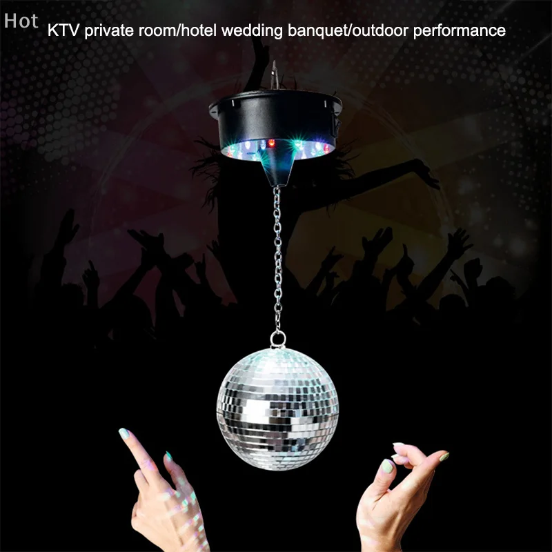 Motor giratório de bola de discoteca DIY de uma unidade, decoração de festa com bateria de 5 RPM para Natal e outras ocasiões