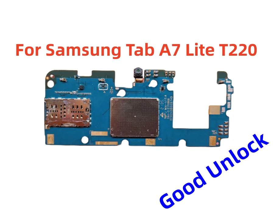 100% Good Mainboard For Samsung Tab A7 Lite T220 T225 Motherboard Full Chips For Samsung T220 T225 Unlocked Logic Board