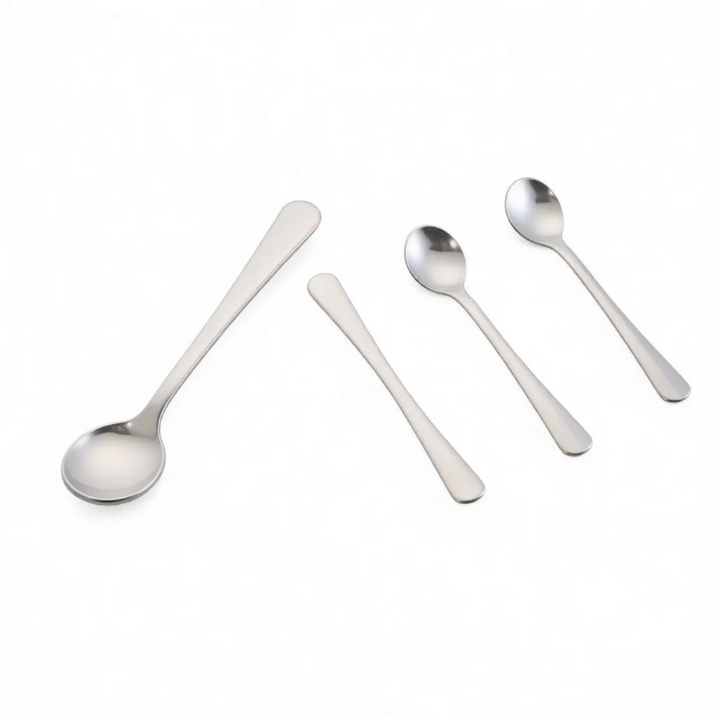 Practical Mini Spoon 304 Stainless Steel Small Scoop Kitchen Seasoning Tool Salt Sugar Container Accessory Home Supplies